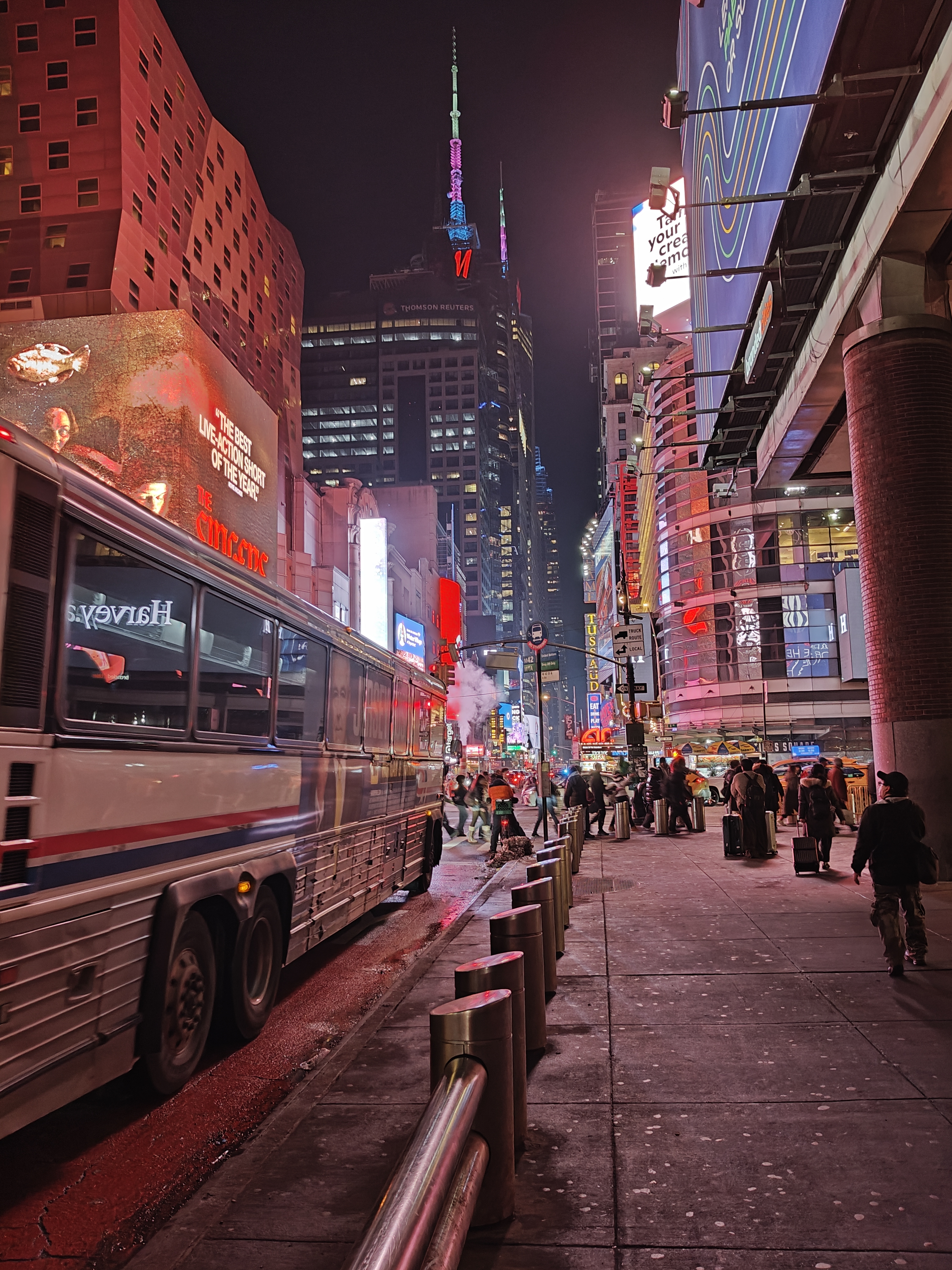 Photograph of my view as I got off my Coach from Newark